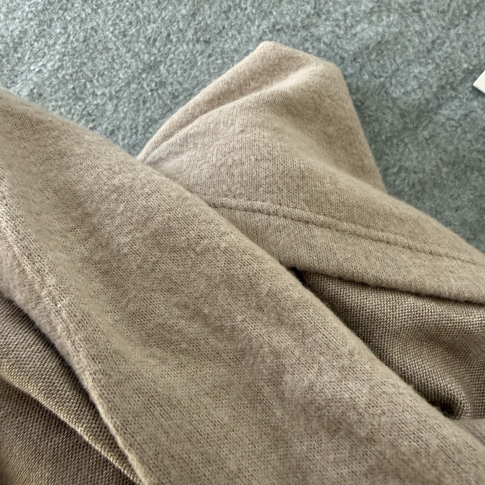 New Chicos Knit Top Cozy Tie Front Taupe Cardigan Sweater Size 3 Womens XL - Picture 11 of 12